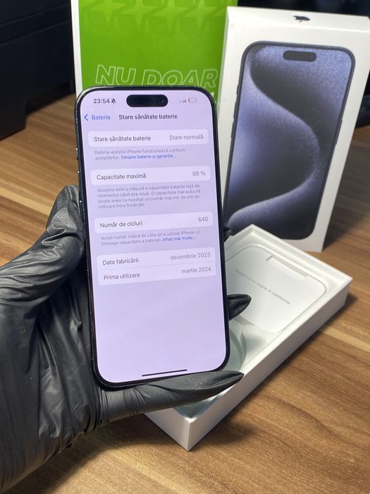 iPhone 15 Pro • 256 GB • Blue Titanium