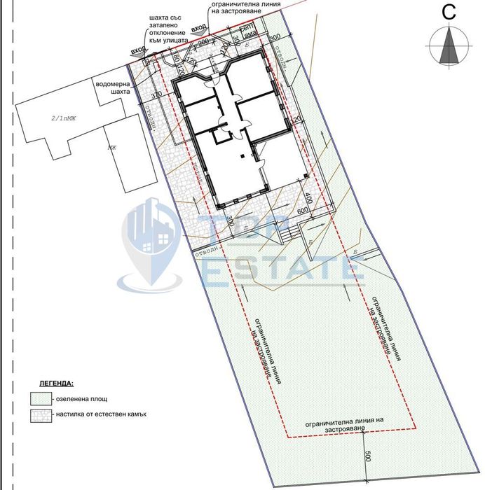 Парцел в регулация в центъра на с. Беляковец със изготвен проект за п
