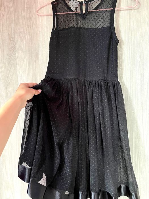 Детска черна рокля