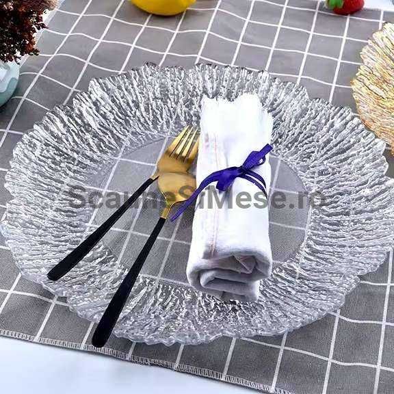 Farfurie Sticla,Decor,Farfurii Suport,Pentru Sali de Evenimente,Nunta,