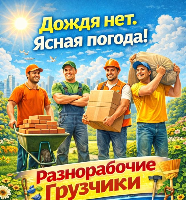 Разнорабочие Уборка Грузчики