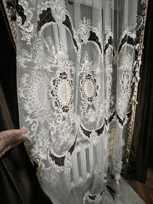 Продам комплект шторы с тюлью