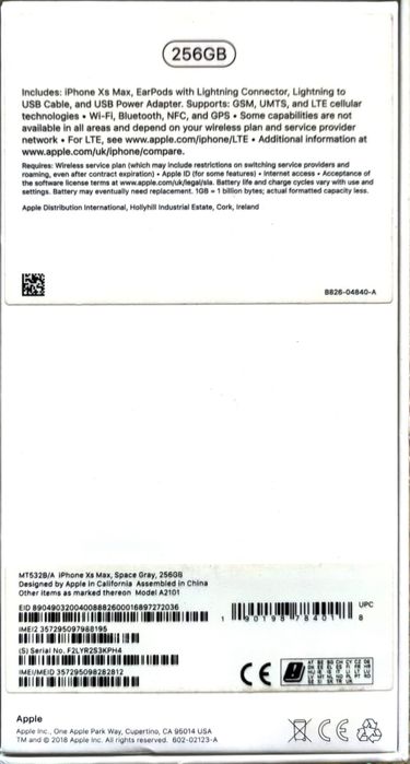 Iphone XS MAX 256 gb