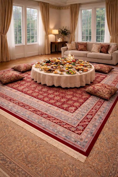 Роскошный большой ковер Isfahan (3х4,5 м), в идеальном состоянии