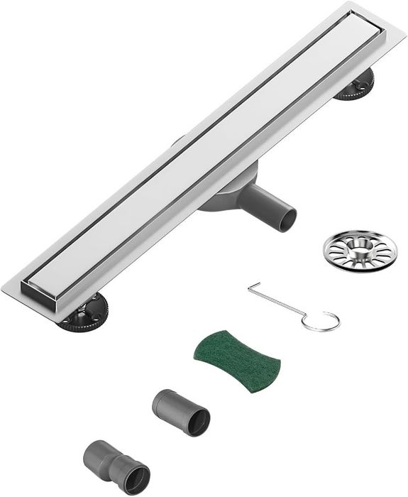 Rigola de dus 70 cm din inox cu sifon si gratar reversibil Neodrain
