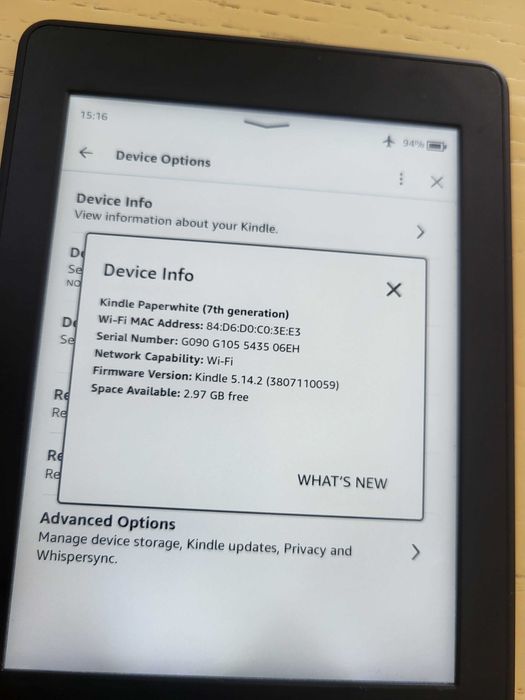 Kindle 7мо поколение с подсветка. Цената е без коментар!