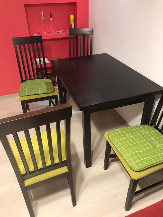 Set masa scaune living sufragerie fag masiv