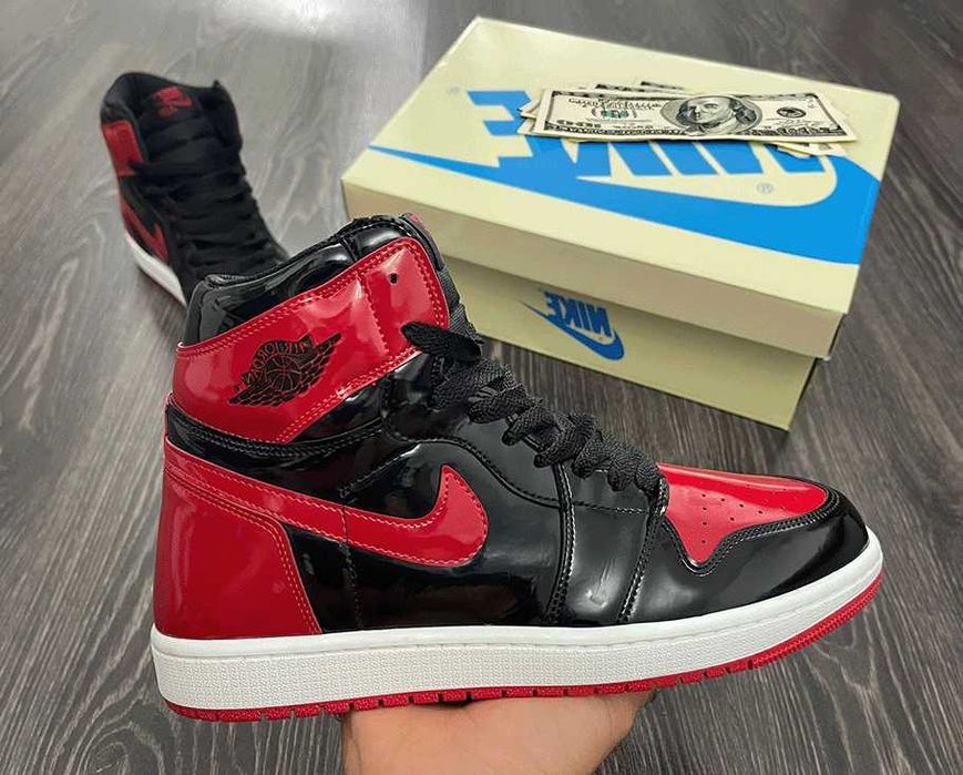 Jordan 1 High Patent Bred 36-45 (Livrare cu Verificare)