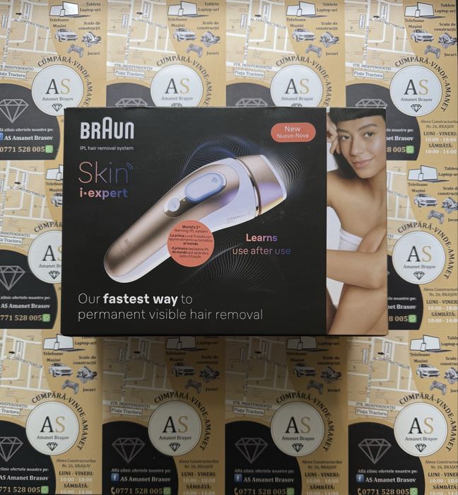 Epilator IPL Braun Skin i-expert PL7249 Sigilat