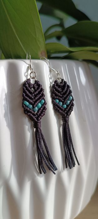 Нежни макраме обеци