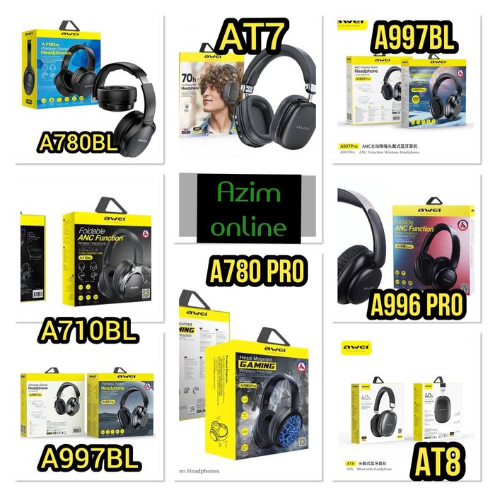 Awei наушники.At8. At7. A996pro. A997pro. A997bl.A710bl. A780bl.780pro
