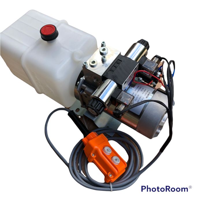 Pompa basculare dublu efect 24v rampe trailer