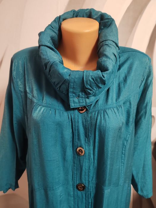 Trench turquaz Shenzi Woven damă