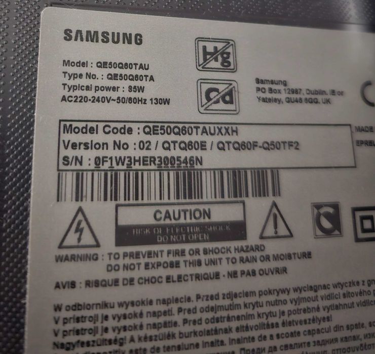 Televizor Smart Samsung QLED QE50Q60TAUXXH 50 inch 125cm