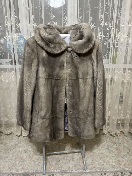 Шуба норкавая с капюшоном