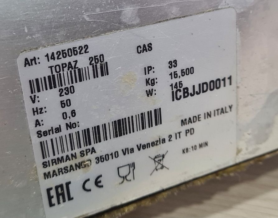 Слайсер производство Италия