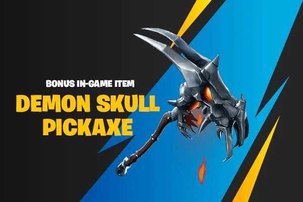 Epic Games Fortnite Demon Skull Pickaxe 2024 Redemption Code Card Digital Key NEW дигитален ънлок key