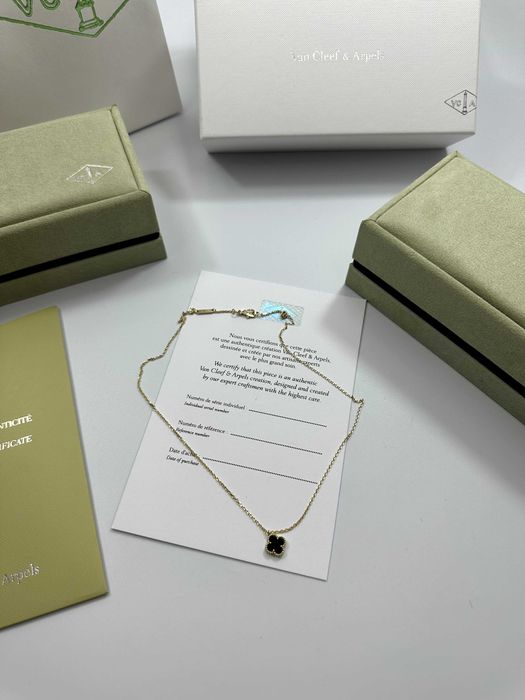Colier MINI Van Cleef & Arpels Aur 750 Onyx