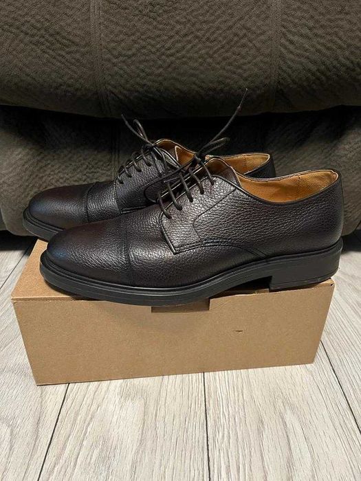 Pantofi eleganti Mango Man maro, din piele naturala, marimea 46