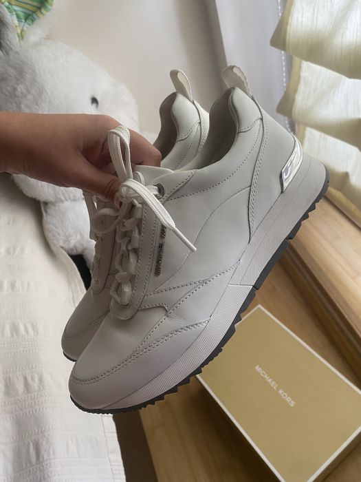 Adidasi de piele albi Michael Kors marimea 38