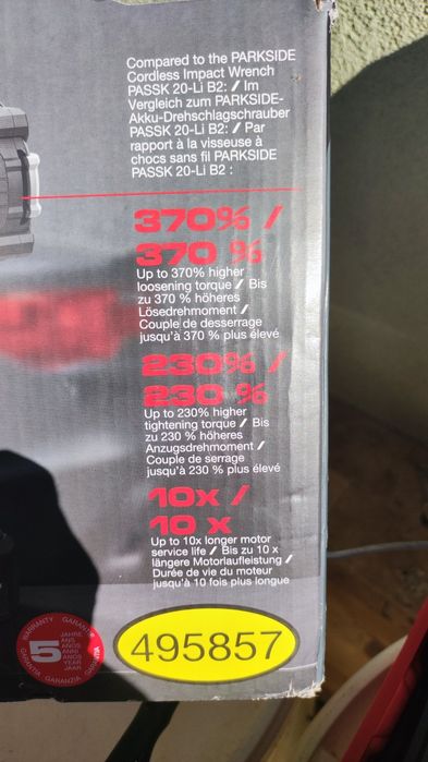 Pistol de impact Parkside Performance PASSP 20-Li C4