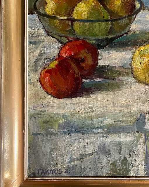 IMPECABIL! SUPERB! Tablou VECHI, AUTENTIC Ulei/pz Mare:80x60cm+R Semna