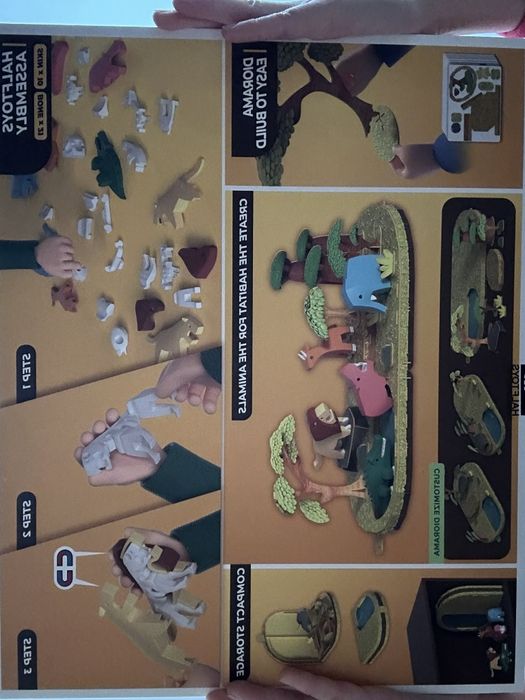 Комплект фигурки HalfToys, 5 магнитни животни