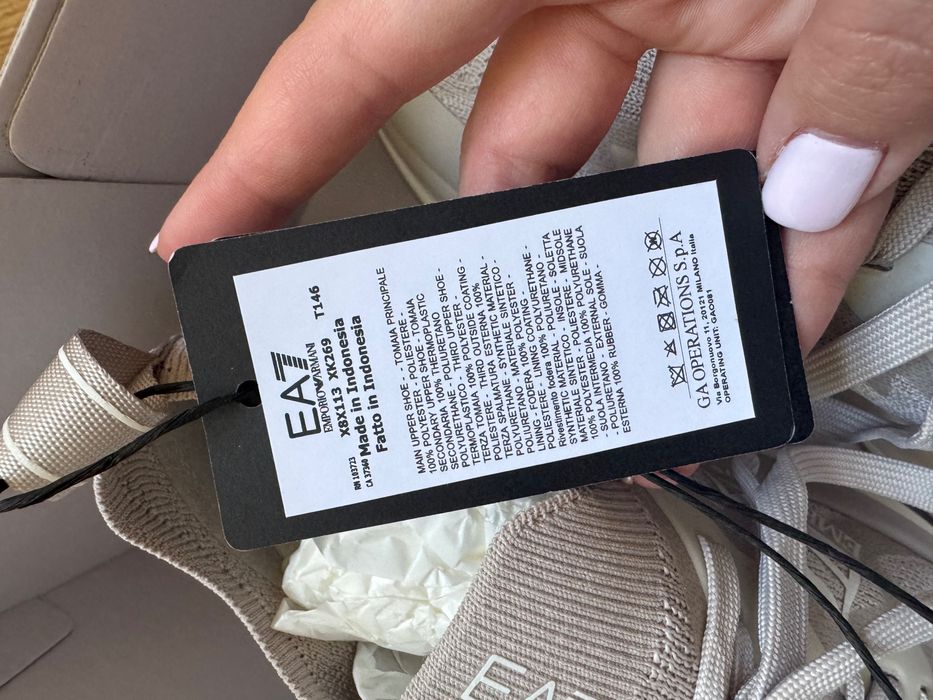 EA7 Emporio Armani Сникърси X8X113 XK269 S307 Бежов