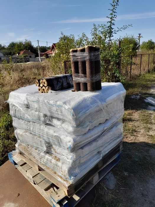 Brichete foc (paie,rapita) oferim transport