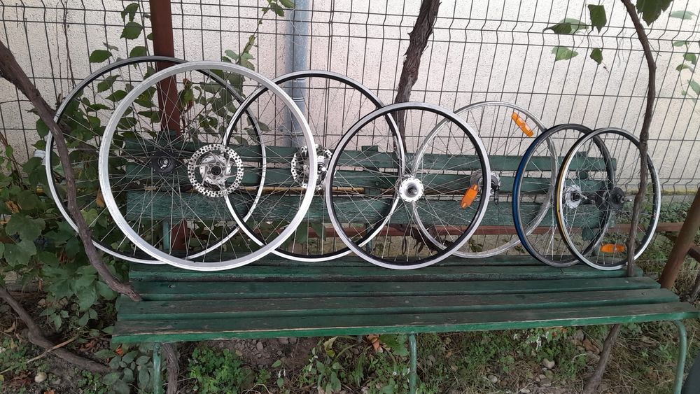 Set roti bicicleta cu dinam incorporat 24,26,28 inchi, qr, disc frana