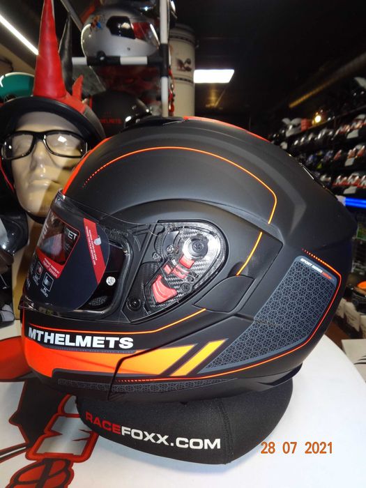 каска MT Helmets каска ATOM SV модуларна мото каска тъмни очила