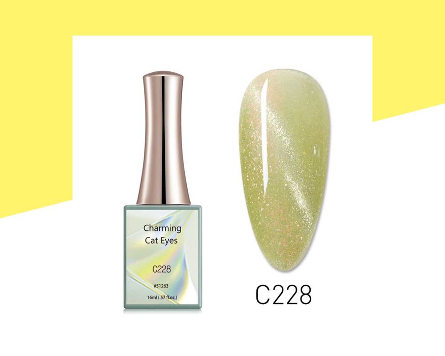 Професионален UV/LED магнитен гел лак CANNI, котешко око - 16 мл.