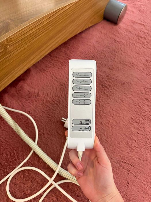 Професионална електрическа масажна кушетка - 5 мотора - 250 кг - Бяла