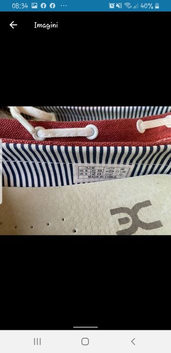 Balerini / Pantofi / Mocasini cu spuma de mare DUDE 38