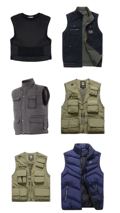 Жилеты , фартуки , комбинезоны , медицинские  халаты, кителя от 1 шт ш