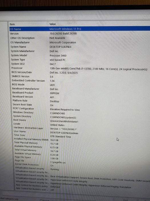 Ca nou! Dell Precision 3460 i7 13700 16 cores 30 Mb cache  GT1030