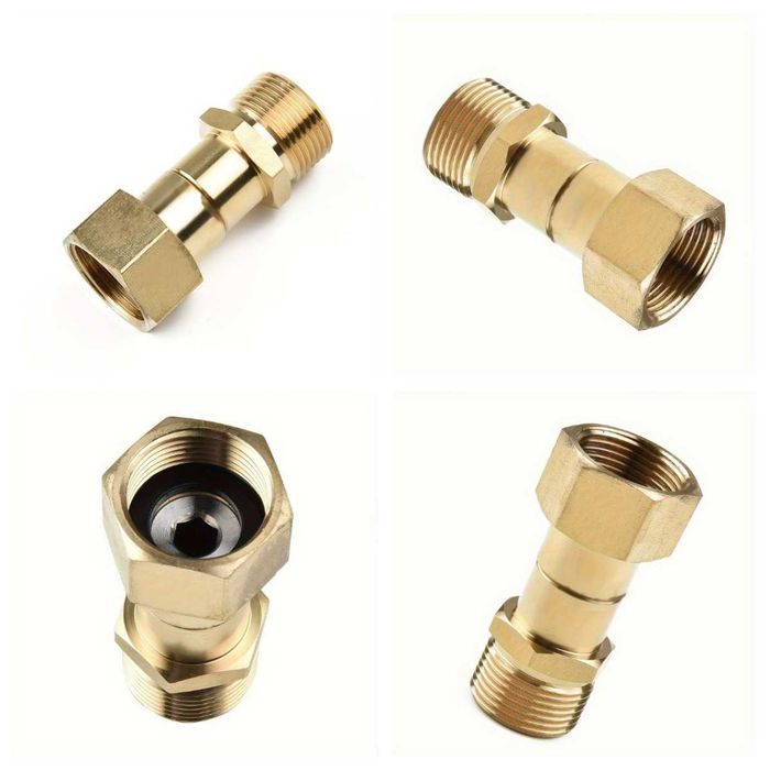 Въртящ се на 360° градуса адаптер за маркуч за водоструйки M22-14mm Swivel Joint