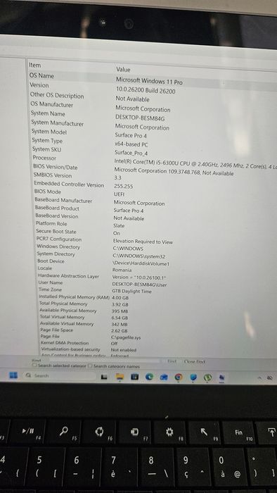 Tableta Microsoft Surface 4 pro i5 gen 6