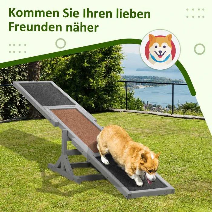 PawHut Кучешка люлка Aqulity Seesaw Спортна люлка за кучета