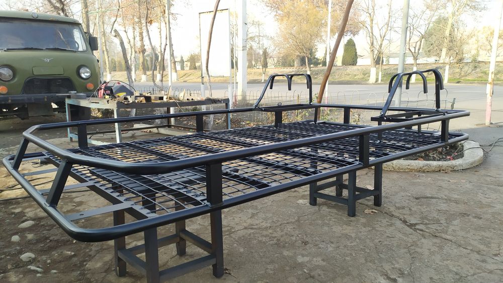 Автобагажник на уаз патриот с креплением для конистры.