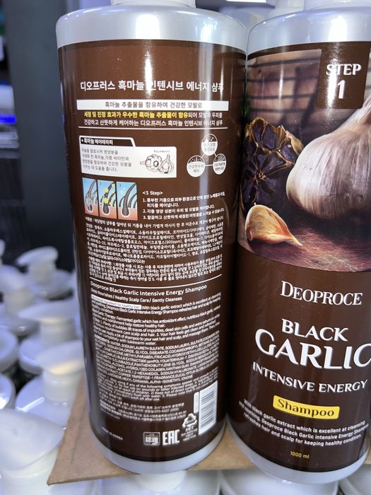 Корейский шампунь Black Garlic