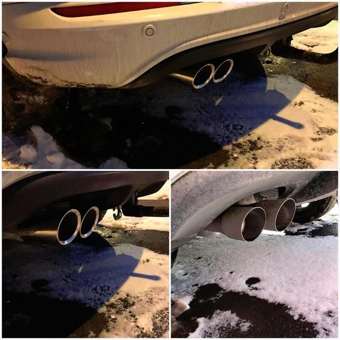 Tips ornament inox evacuare sport audi volkswagen golf 5 6 7 skoda