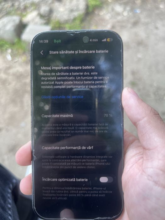 Vand iphone 14 pro baterei 78
