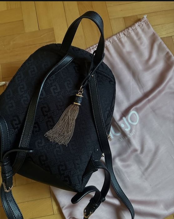 Liu Jo Jacquard Backpack with All-Over Logo