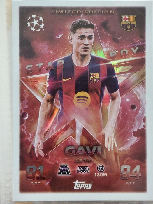 Jobe Bellingham Starboy Limited Edition Topps Match Attax Season 2025-2026