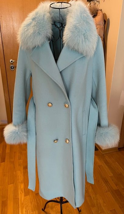 Палто вълна кашмир 80% С М размер