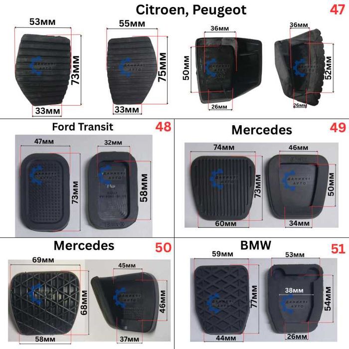 Гумичка педал - гумички педали