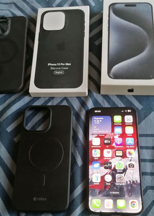 Vând sau schimb IPhon 15 pro max impecabil