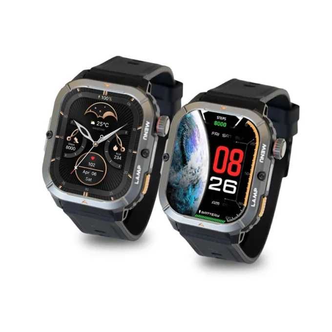 Смарт часовник AGM Legion 3 - 1.95" AMOLED, 5ATM, защита IP68