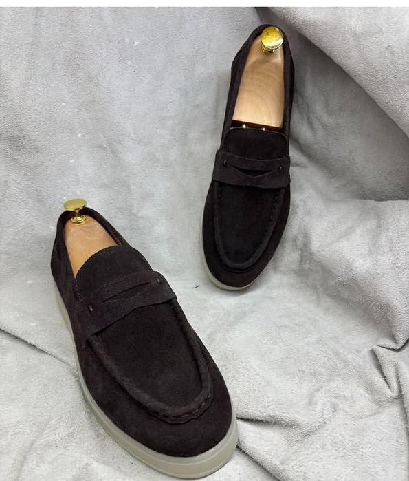 Лоферы мужские Urbis Cocoa Suede. Натуральная турецкая замша.